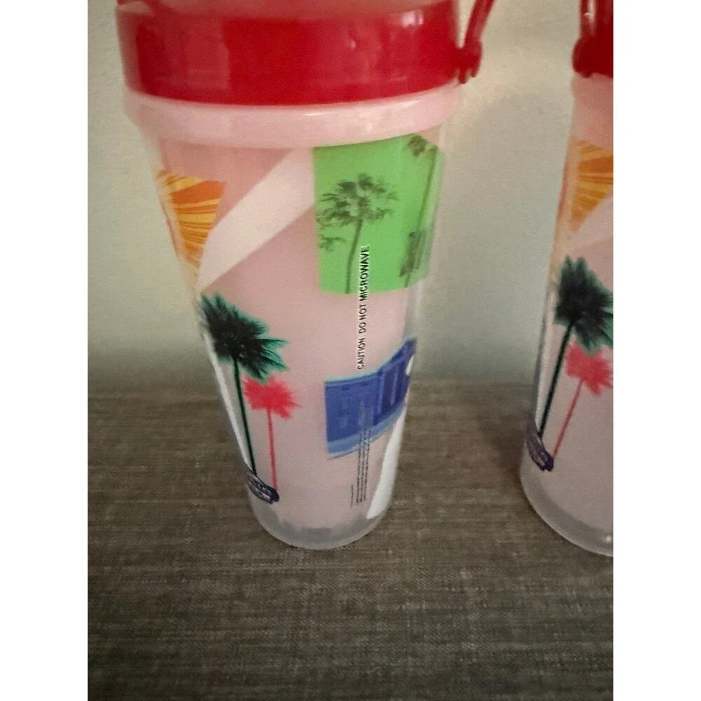 Lot of 2 Universal Studios Hollywood Coke Freestyle Souvenir Refillable Cups